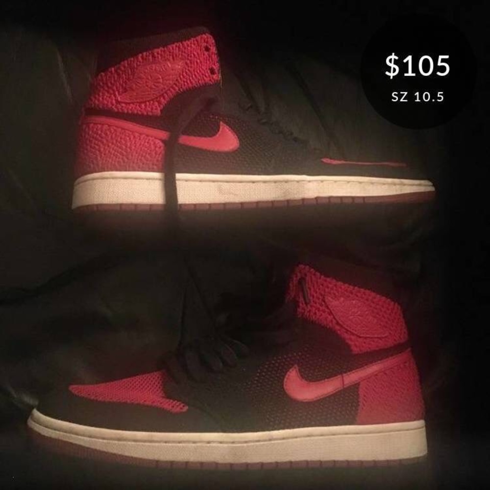 Air Jordan 1 Retro High Flyknit 10.5 Bred